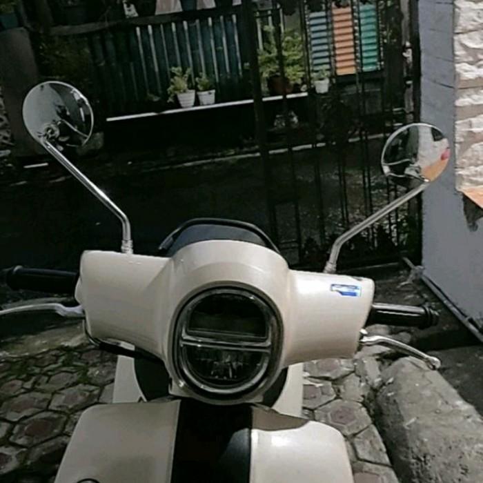 Spion Fazzio Spion Retro Bulat Full Croom Tangkai Panjang Fazzio