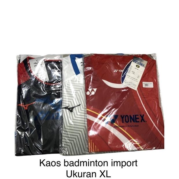 Potong Harga Baju Kaos Badminton 100% Original Import Berkualitas