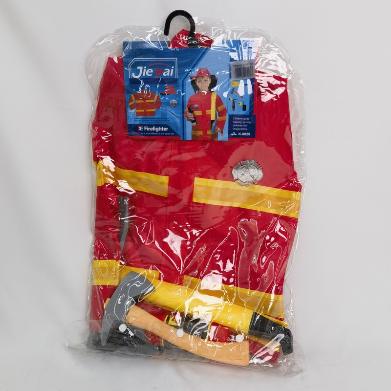 Baju Profesi Fire Fighter Merah Kuning/Fireman Kids Professional Career Outfit Costume Role Play Dre