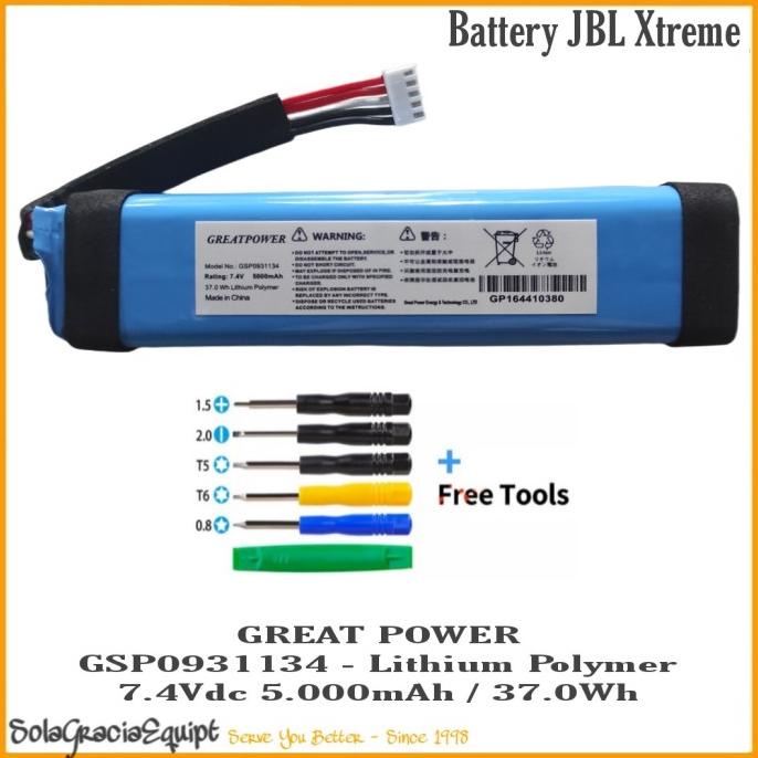 Batre / Battery Jbl Xtreme / Extreme - Gsp0931134 - 7.4Vdc