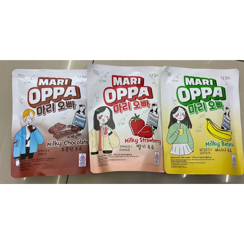 

Mari Oppa Minuman Rasa Susu Buah Ala Korea