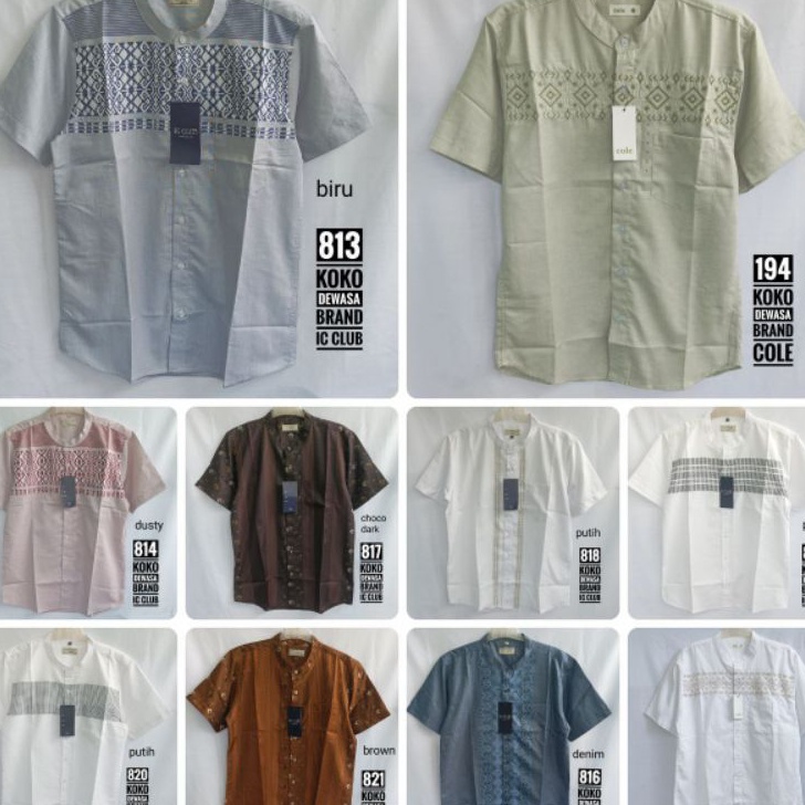Terlaris B Kemeja Koko Dewasa Cole Nevada details Ic Club