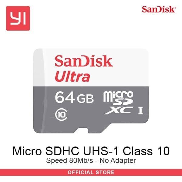 TERLARIS YI DOME U PRO 2K IP CAMERA + SANDISK MICRO SD CLASS 10 - 64GB