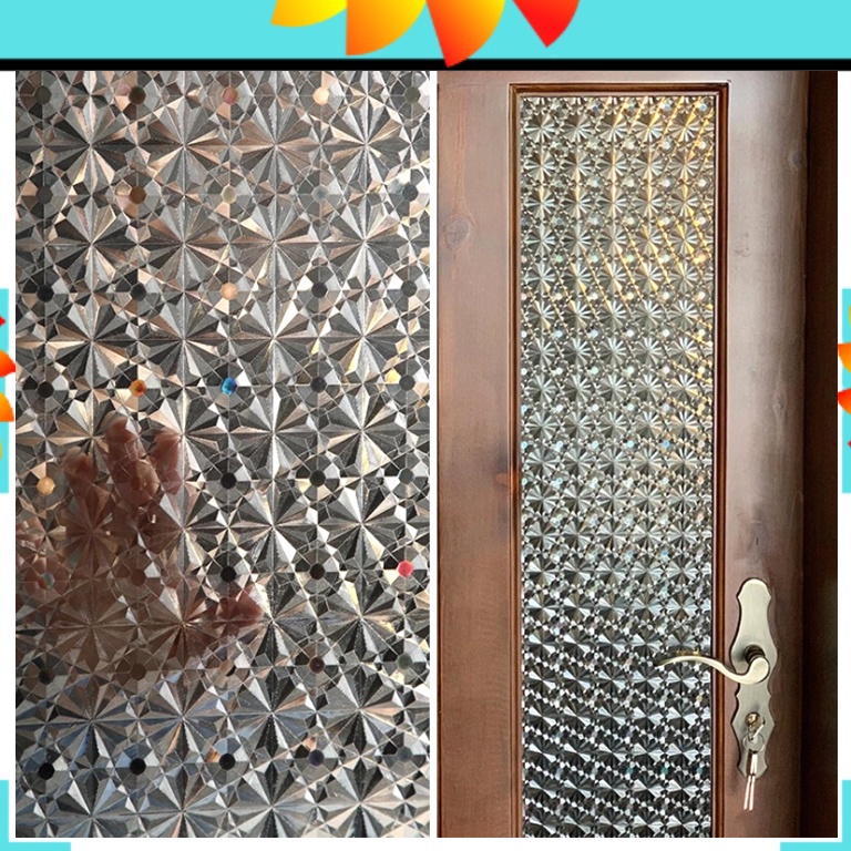Harga Spesialh6H1t STICKER STIKER KACA HOLOGRAM DIAMOND SUNBLAST KACA STICKER SETIKER WALLPAPER PINT