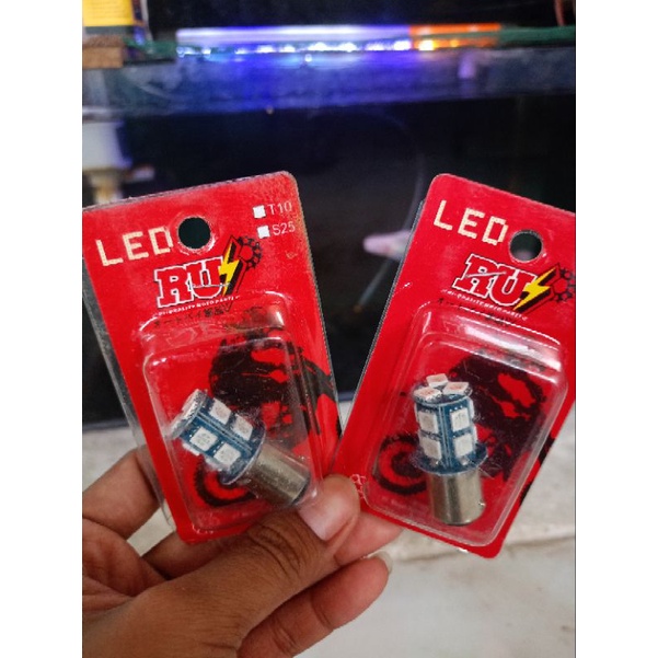 Lampu Rem Motor Mobil Kedip Kedip Warna Biru