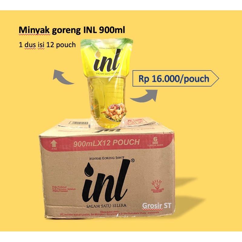 

Minyak Goreng Inl 900ml