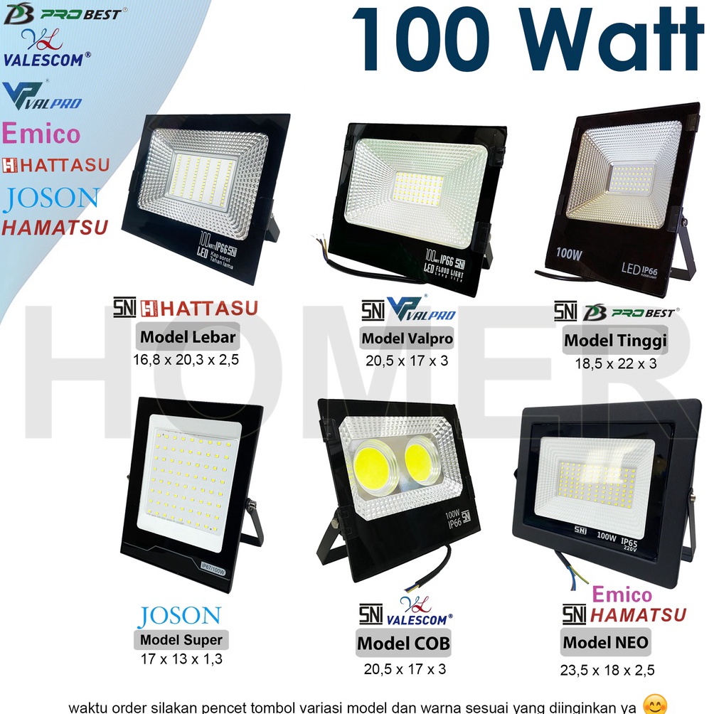 Model terkini lampu led sorot / tembak / floodlight / outdoor / lapangan COB SMD super terang jarak 