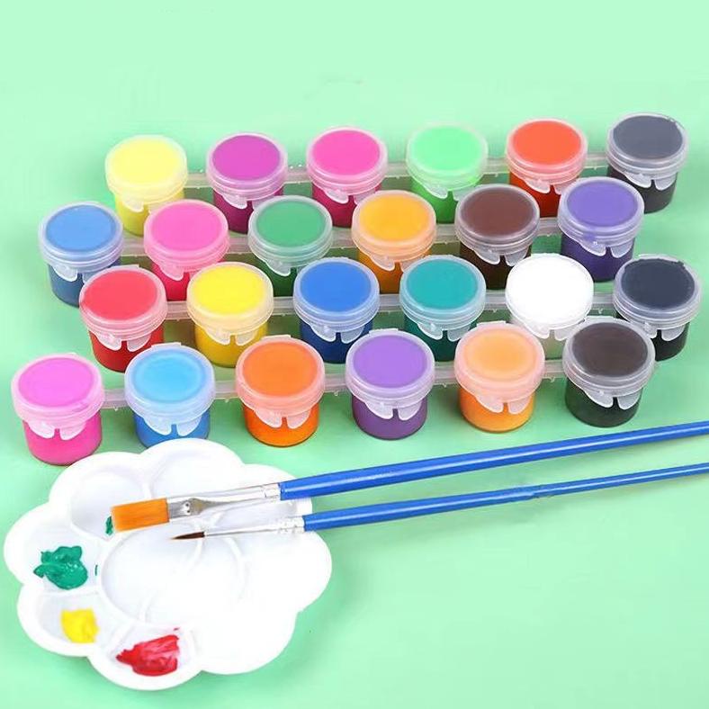 

Promo Cat Akrilik Set 6 Warna 12 Warna/Cat Akrilik Kanvas Lukisan Kanvas Cat Cat Akrilik 3Ml + Dua Pulpen
