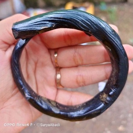 Gelang Akar Bahar Hitam Super Jumbo berotot Serat