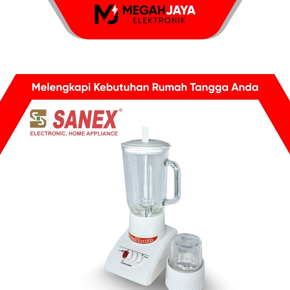 ➾YAM SANEX BLENDER MX-T2GN / MX T2GN / MX-T8GN / MX T8GN (KACA / 1 LITER) GARANSI RESMI ✪ ✷ '