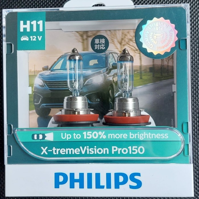 Bohlam Lampu Rush Terios New Pajero Fortuner PHILIPS H11 XtremeVision murmer