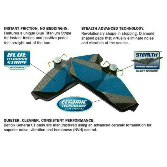 Kampas Rem Depan Rush - Terios BENDIX DB1460 GCT murmer
