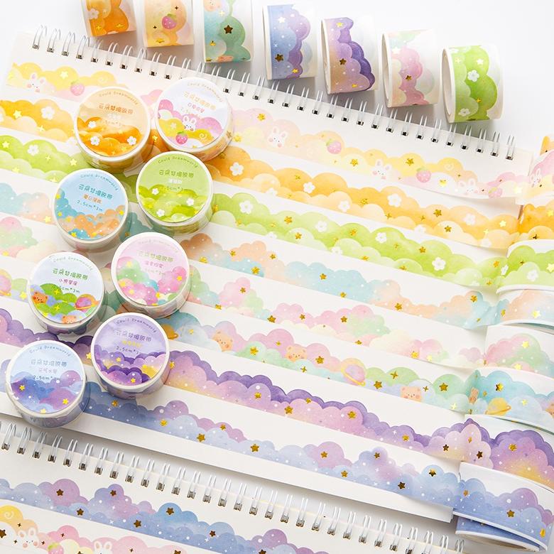 

Terlaris Washi Tape Stiker Pola Kartun Awan Cocok Untuk Dekorasi Scrapbook Diy (1 Roll 3 Meter)