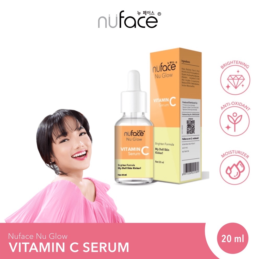 AR37 Nuface Nu Glow Vitamin C Serum 20 ml ☊Paling Popular