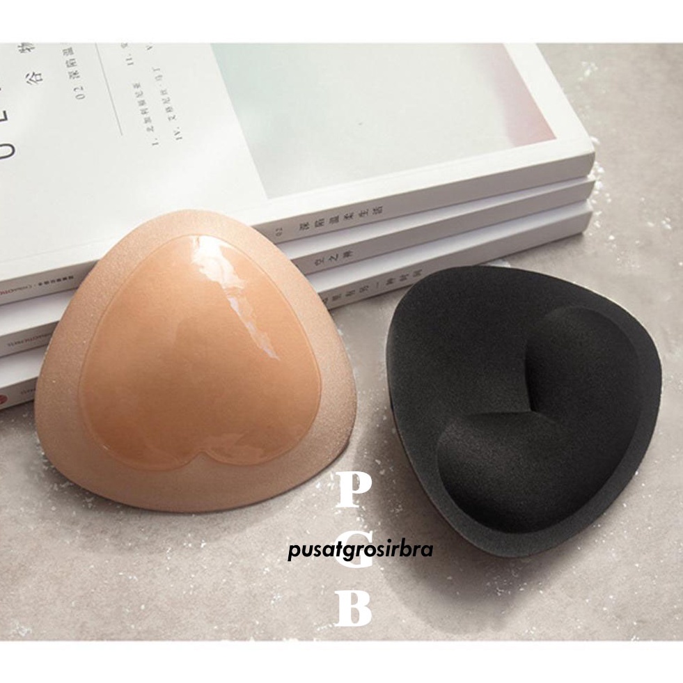 RN6VD Triangle Pushup Pad Bra Pads Bra berbentuk Segitiga untuk Berenang Cup Tambahan Busa Bh Bra Wa