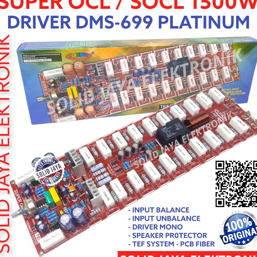 ↑ KIT DRIVER POWER SOCL TEF SYSTEM 1500W DMS699 SUPER OCL DMS 699 DMS-699 1500 WATT W PCB FIBER PLUS