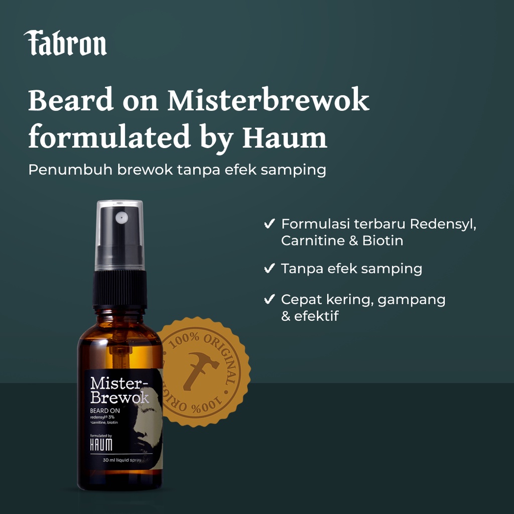 MisterBrewok Beard On - Penumbuh Brewok dengan LCLT 72