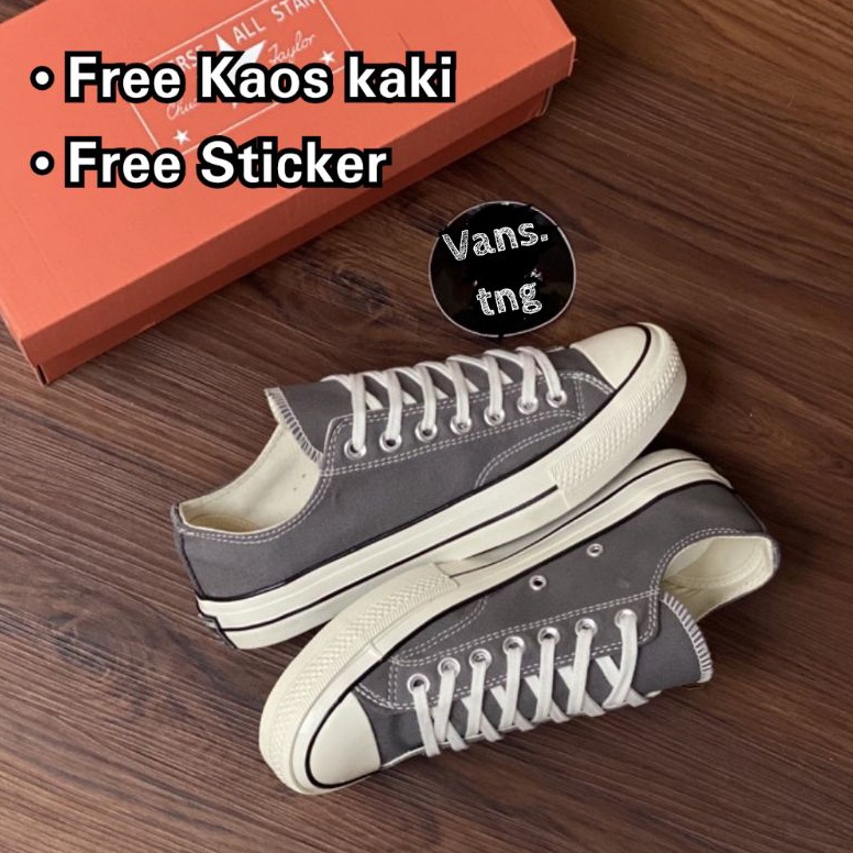 REKOMENDASI Sepatu Converse 70s OX Gray / Converse 70s Low Gray / Converse 70s Gray Premium Terlaris