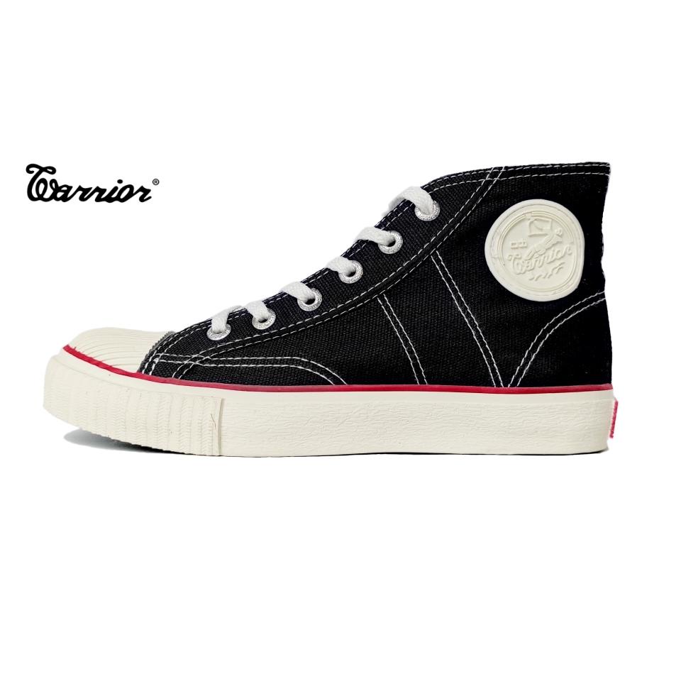 Viral Sepatu Warrior Classic High Black White (Hitam Putih) Kri