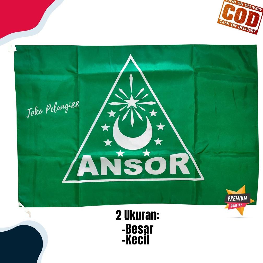 Terbaik Bendera Ansor Nu Banser Ranting Sablon Murah Besar Dan Kecil 80X120Cm Nyp