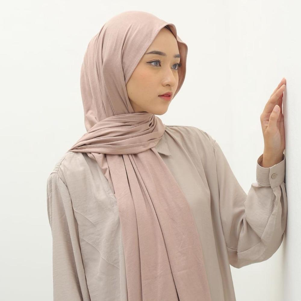 New Arrivals Pashmina Kaos Jersey Premium Pasmina Kaos Hijab Flowy Nkr