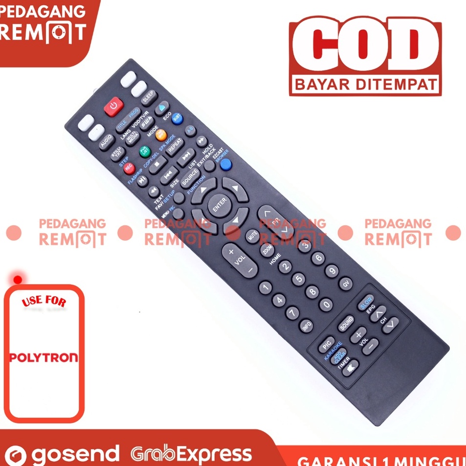 ★★★★★ Remot Remote TV Polytron LCD LED Android Smart TV 81G862 / 81i690 PLD 32AD1508 /G PLD 50AS8858