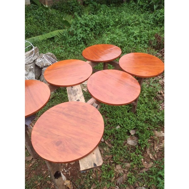 Bangku Bulat Kayu/Bangku Cafe/Kursi Cafe/Bangku Murah/Bangku Bar