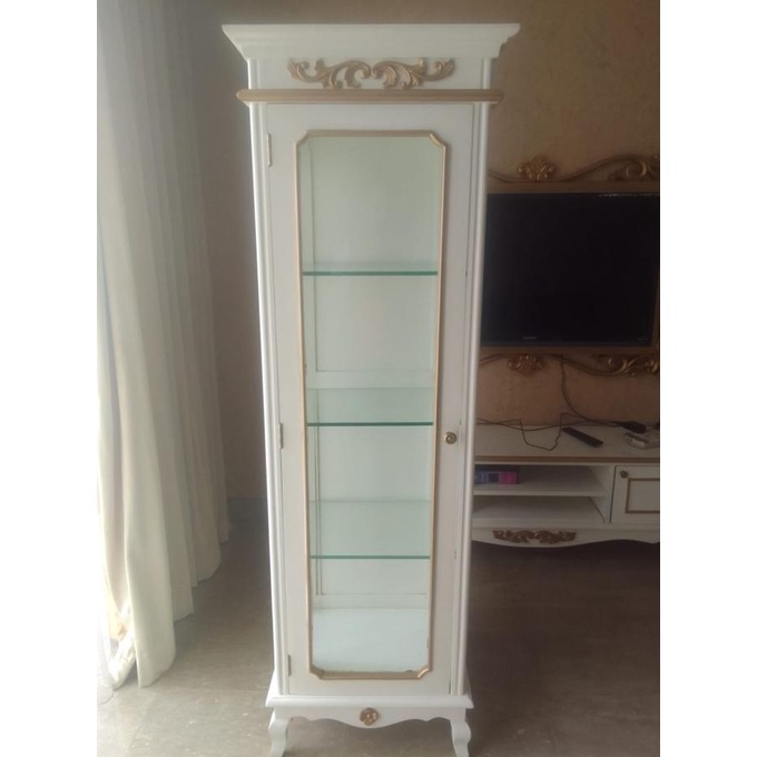 Lemari Kaca Ruang Tamu / Lemari Hias / Lemari Pajangan