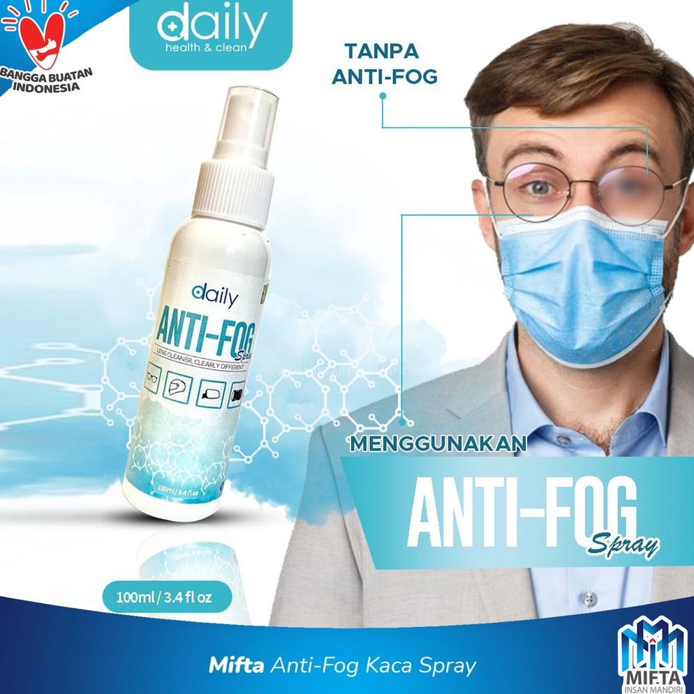 Terbaik Pembersih Kacamata Daily Anti Embun /Spray Anti Embun / Anti Fog Spray Kri
