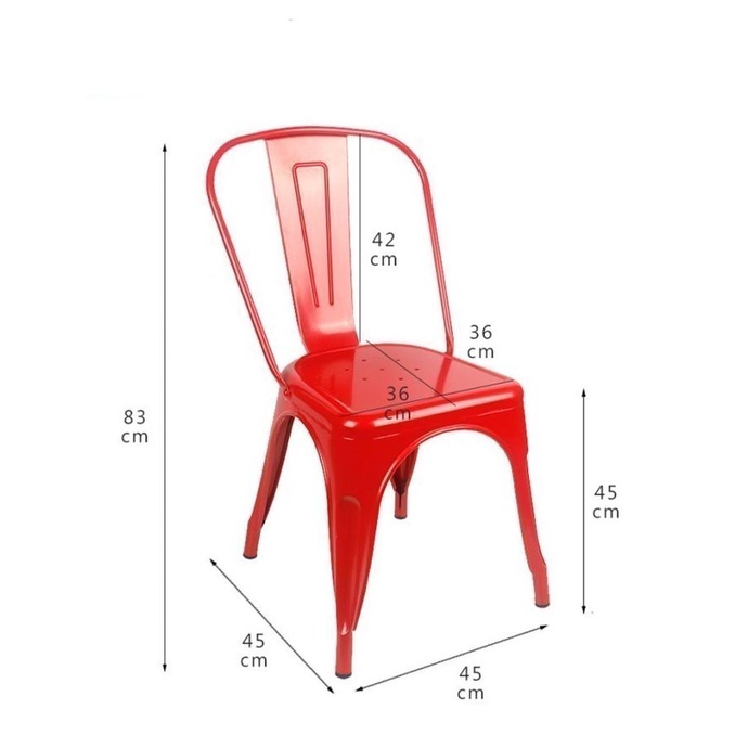 Furnibest Kursi Cafe Besi Kursi Tolix Kursi Makan