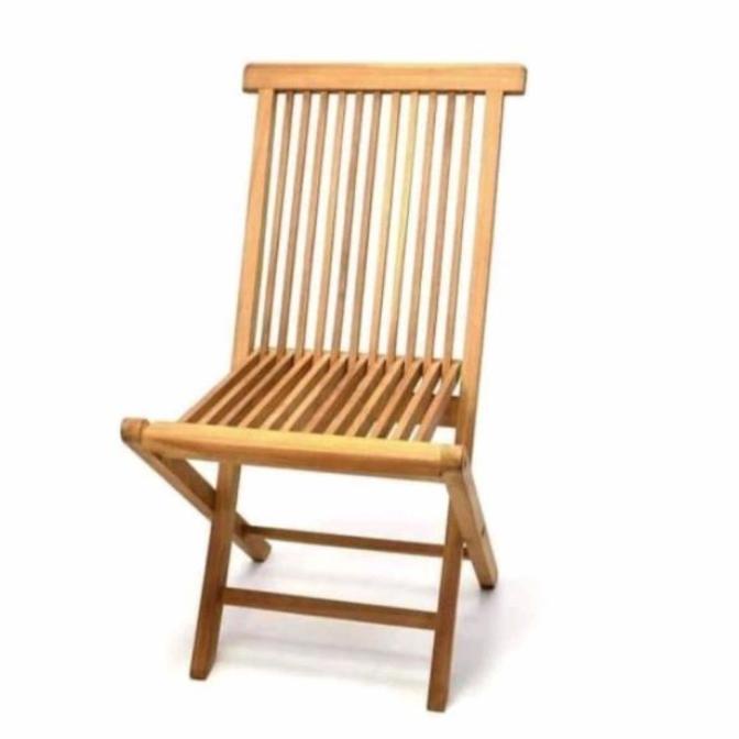 Kursi Lipat Kayu Jati Cafe Minimalis - Kursi Lipat Teras