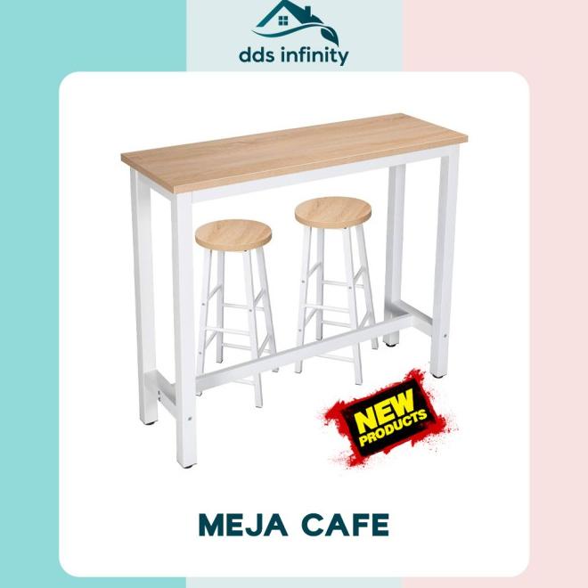 Meja Bar Cafe Kayu Portable Meja Kursi Bar