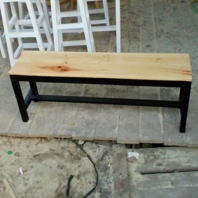 Kursi Panjang Kayu Jati Belanda / Kursi Cafe Jati Belanda / Bangku Kaf