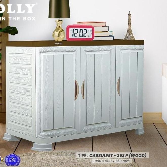 Ff Lemari Plastik Napolly Cabinet Buffet Tempat Pajangan Rak Tv