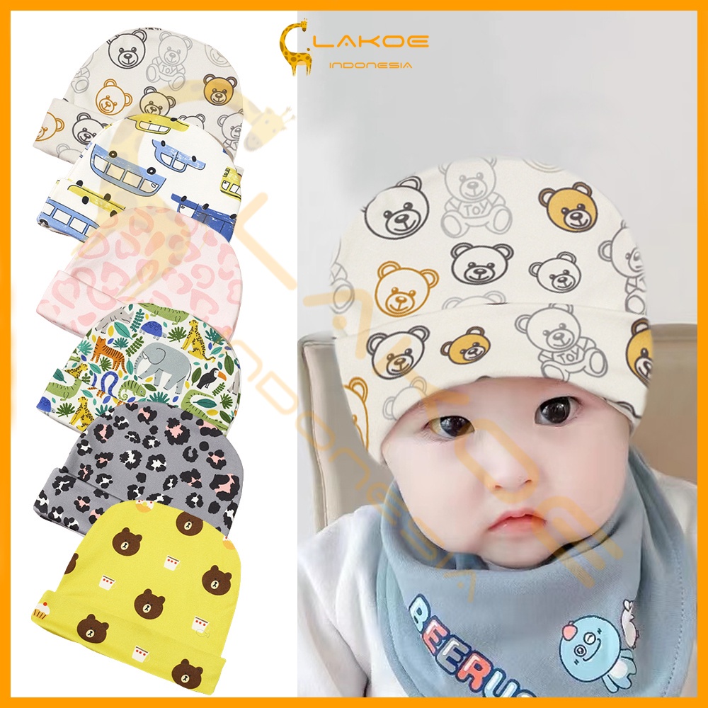 Topi kupluk bayi lucu Topi Bayi Baru Lahir Lembut