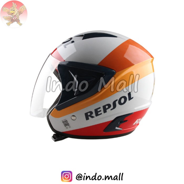 Best Seller Helm Repsol Honda Motor Half Face Sni Limited Edition Kado Hadiah