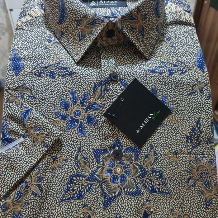 Murah Kemeja Batik Alisan Lengan Pendek Reguler NON COD