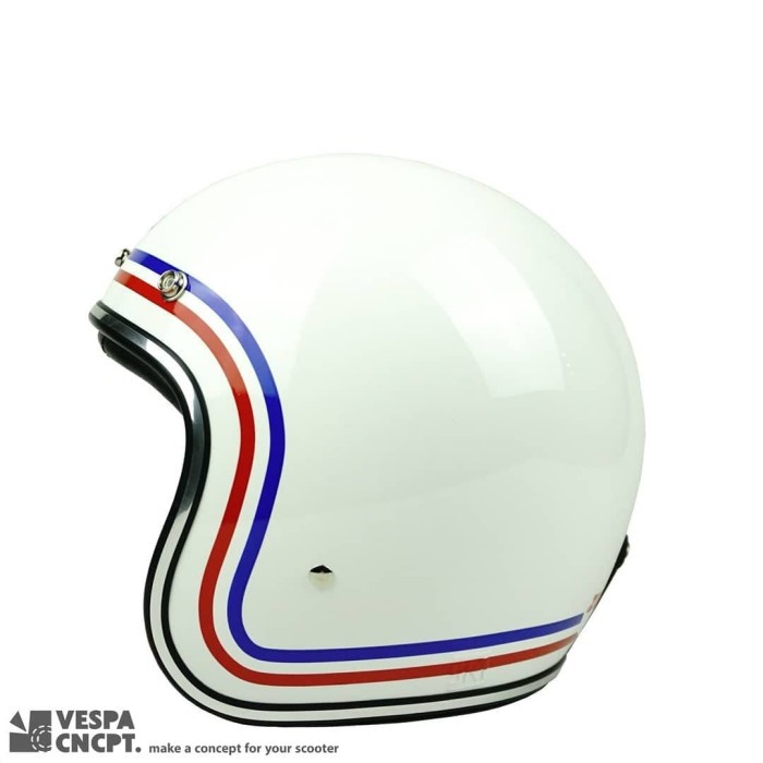 Best Seller Helm Helmet Zulu St Germain White Chrome