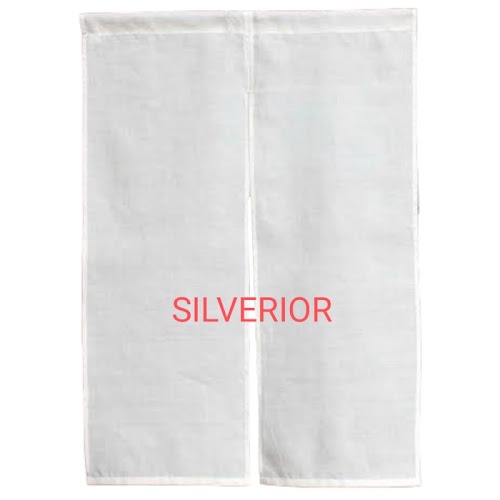 Noren Kain Tirai Gorden Pembatas Pintu Ruang Jepang Polos Putih White