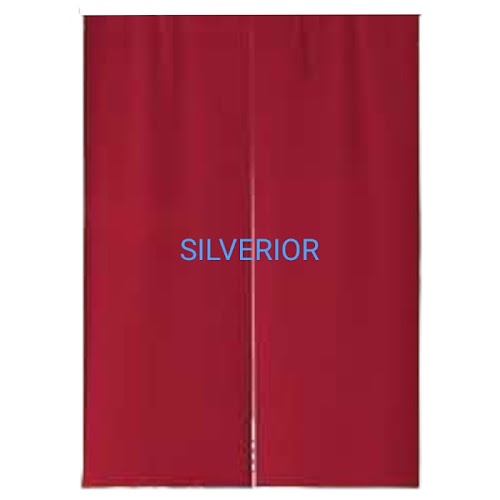 Noren Kain Tirai Gorden Pembatas Pintu Ruang Jepang Polos Merah Red
