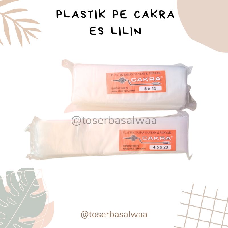 Plastik PE Cakra Es Lilin 4,5x20 3x20 5x15 4,5x15 7x15 7x20 6x18 6x15