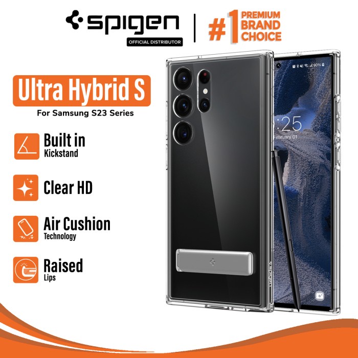 Terlaris Case Samsung Galaxy S23 Ultra Plus Spigen Ultra Hybrid S Stand Casing