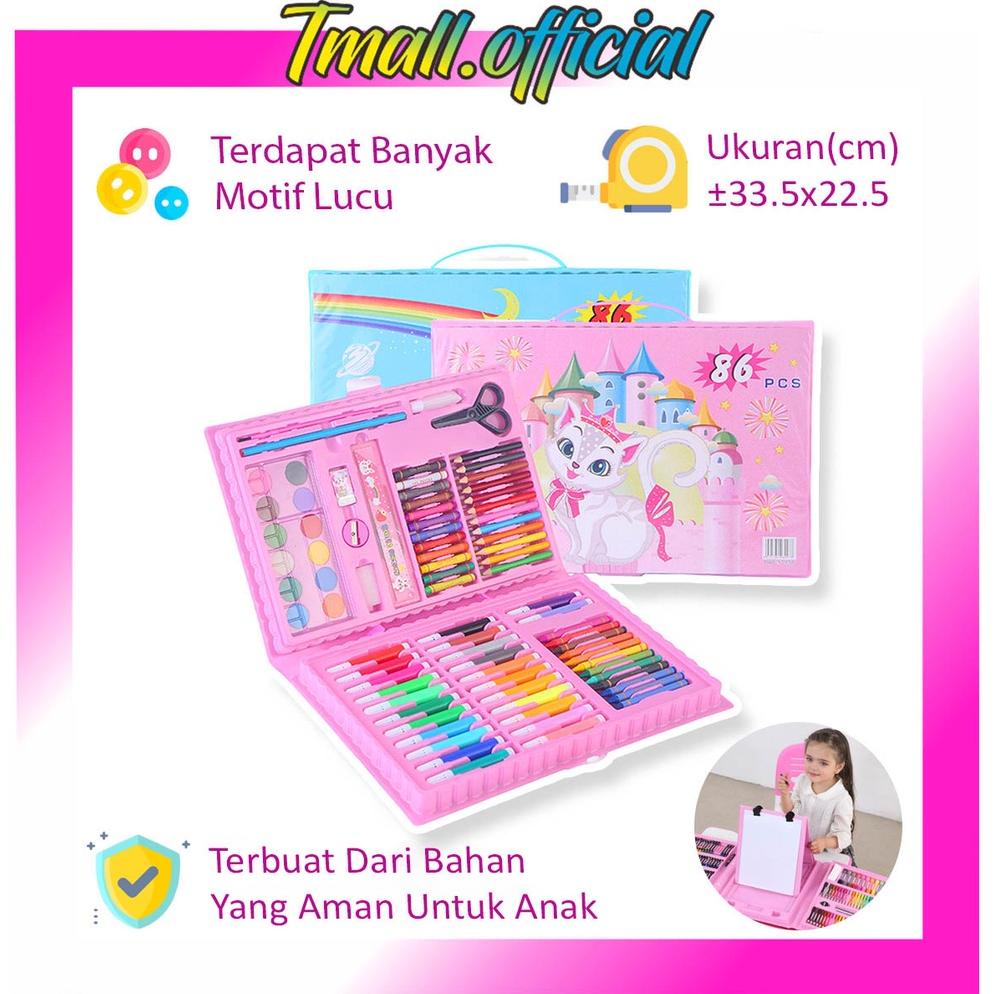 

Terbaru Tmall Pensil Warna 86Pcs In 1 Crayon Anak Art Set Alat Lukis Menggambar Seni Kerajinan Anak S056