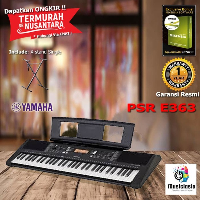Keyboard Yamaha PSR E363 - XStand Single / PSRE363 / PSR-E363