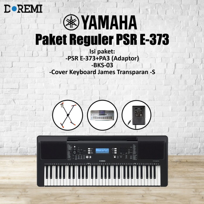 Paket Reguler Keyboard Yamaha PSR-E373 / Keyboard Yamaha PSR E 373