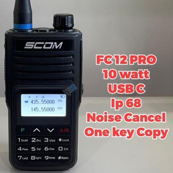 Original Ht Scom Fc12 Pro 10 Watt Ip68 Usb C Charging Handy Talky