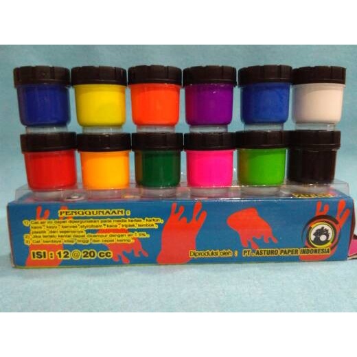 

Cat Poster Asturo Waterbased. Harga 1 Pak Isi 12 Btl
