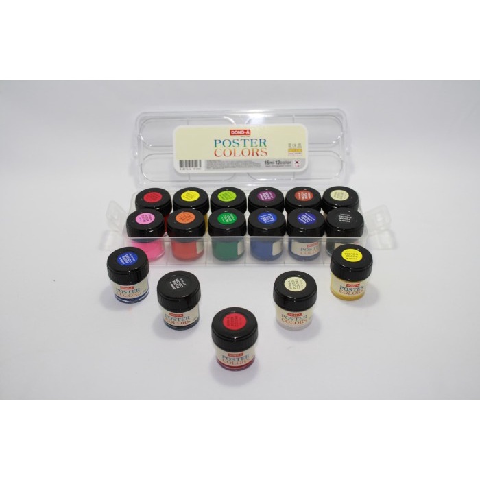 

Poster Color/ Cat Air Dong-A 12 Warna/Set 15 Ml