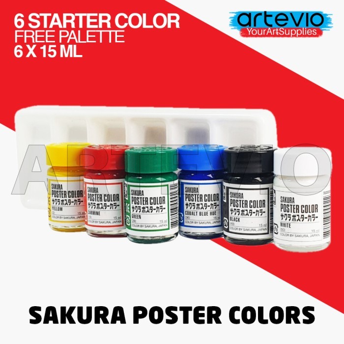 

Sakura Cat Poster Starter Set 6X15Ml