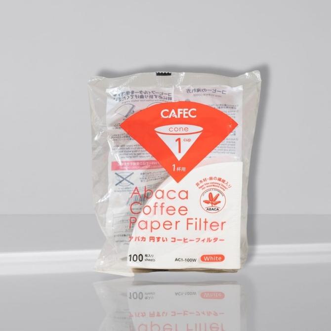 

Cafec Abaca AC1-100W Filter Paper V60 01 White isi 100pcs - 100 pcs ORIGINAL